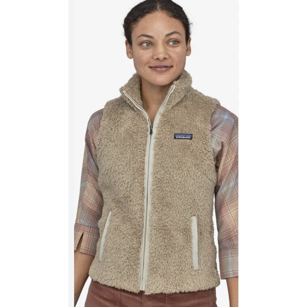 Patagonia Beige Sherpa Fleece Vest